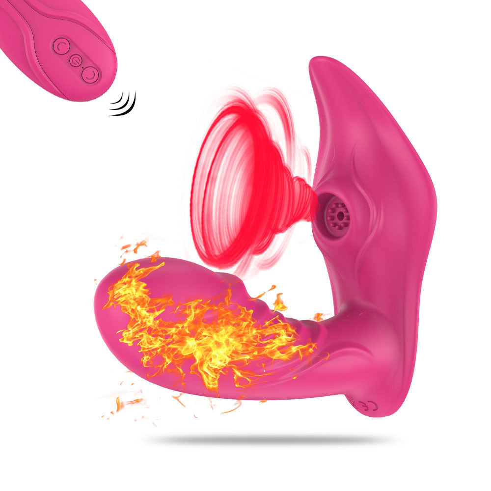 Sucking and wearing a vibrating egg female masturbator