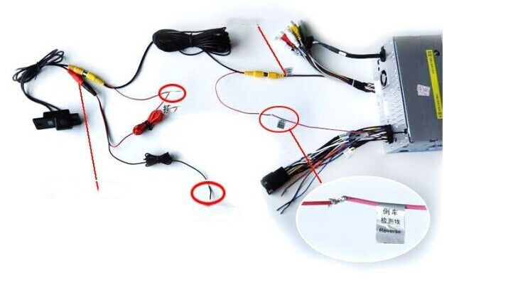 Plastic Black Reversing Car Camera HD Night Vision